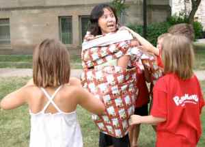 Let's wrap up our Crew Leader since she's a gift