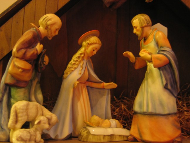 A crèche scene