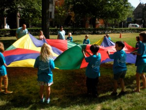 A parachute game