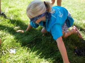 Blindfolded game on day 2