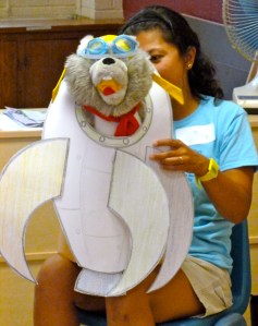 Skyler is ready for blast off!