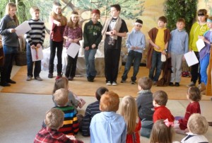 the crew lines up to take a bow