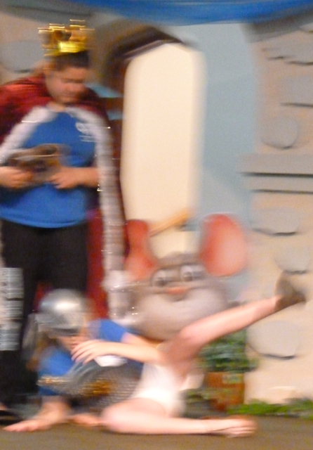 Whoa! Wally is so nervous she can barely stand up.