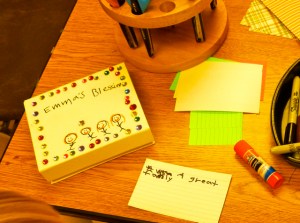 A blessing box - a place to store your blessings!