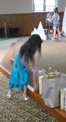 Cereal is delivered up front every morning.