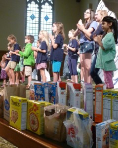 Look at all those boxes of cereal!