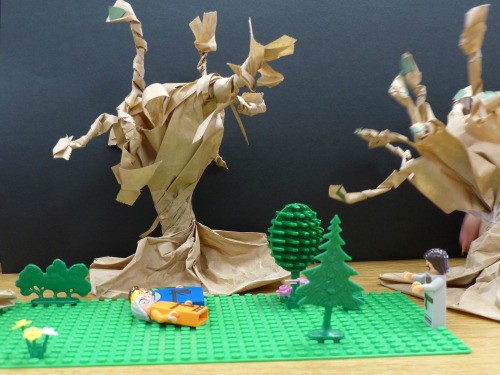Lego creations of the Garden of Gethsemane