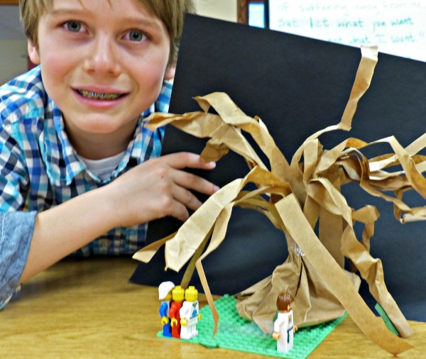 Lego creations of the Garden of Gethsemane