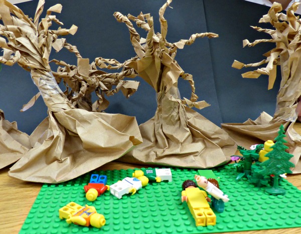 Lego creations of the Garden of Gethsemane
