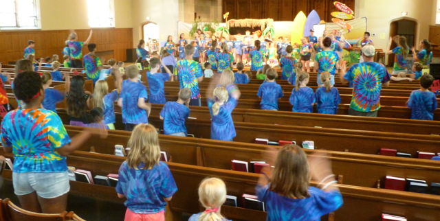 We learn a new song, with more motions.